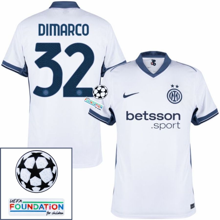Inter Milan Away 2024/25 Patches UCL UEFA Foundation (Official Printing)