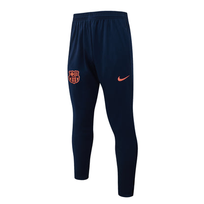 Kit de Treino Barcelona - Conjunto Manga Longa Laranja Fluorescente