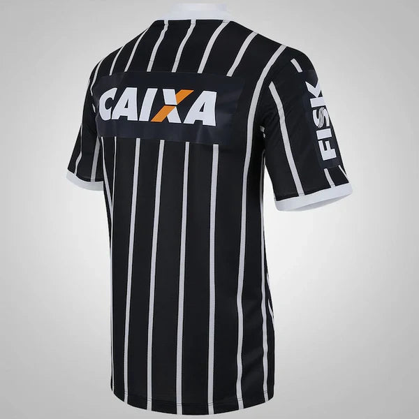 Camisa Retrô Corinthians Reserva 2013 Preta/Branca Masculina