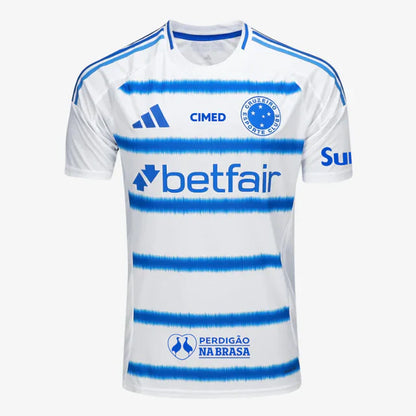 Camiseta visitante del Cruzeiro 2025/26 Adidas (con patrocinadores)