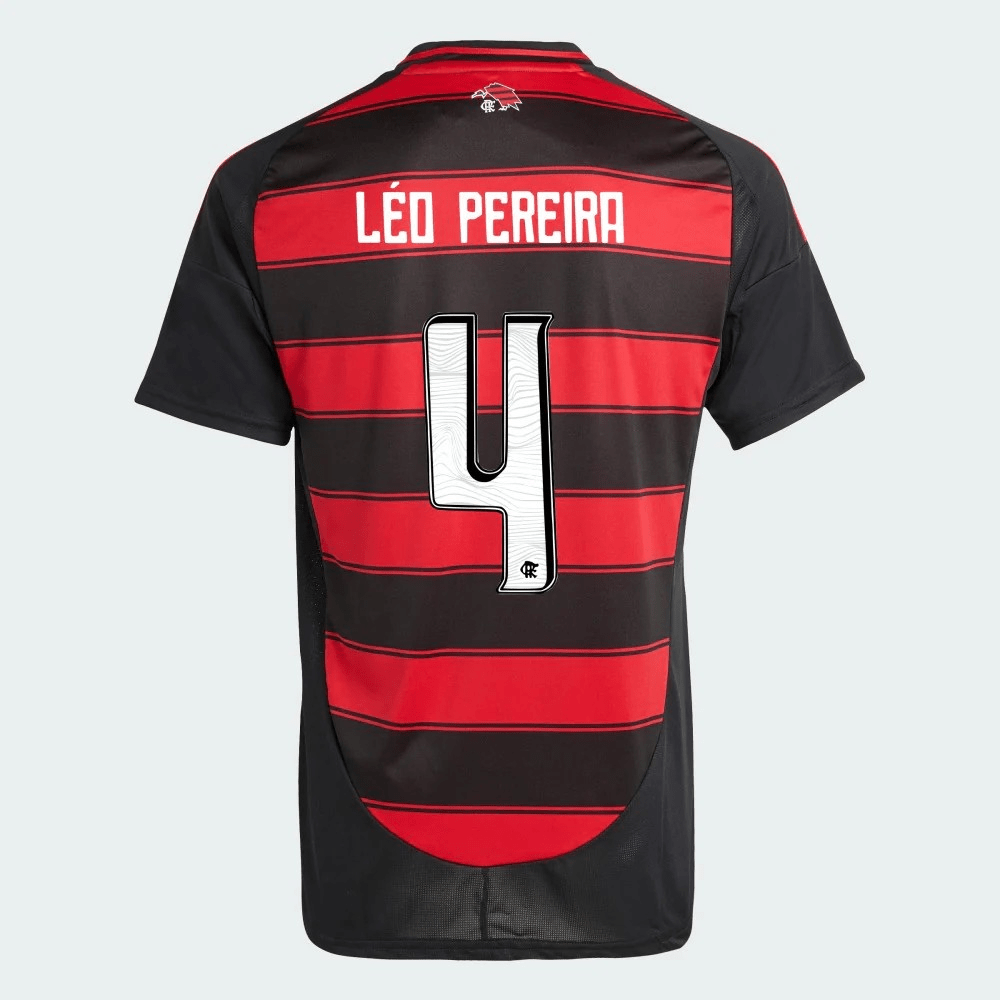 Flamengo 2025/26 Camiseta local LÉO PEREIRA N° 4