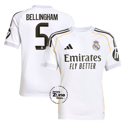 Real Madrid Home Jersey 2025/26 - Bellingham #5