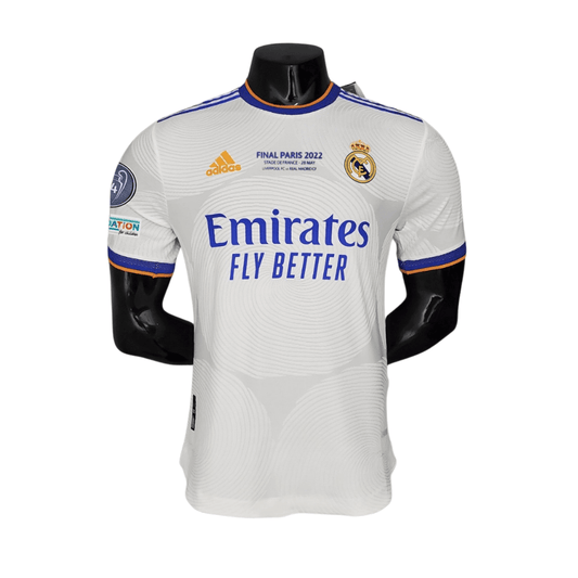 Real Madrid Home 2021/22 Vini JR. 20 FIFA WCC Patch UCL UEFA Foundation Patches - Player Version [Slim Fit]