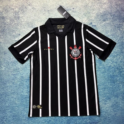 Camiseta Polo Corinthians Retrô Japão Masculina - Fan Version