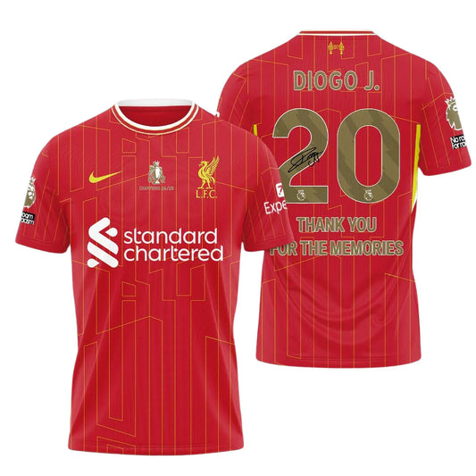 #20 Diogo J. Jersey Liverpool Home 2024/2025