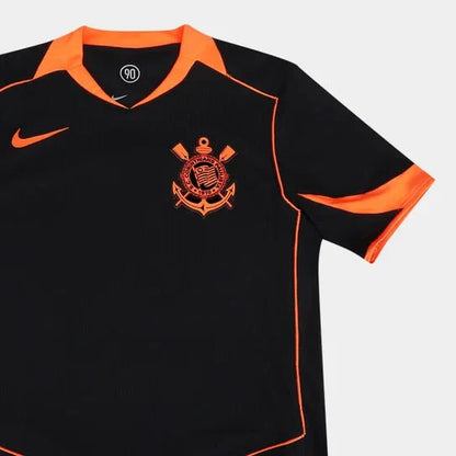 Nike Corinthians Jersey (Total 90) Third Kit 2025 - Black and Orange - Men's - Player 