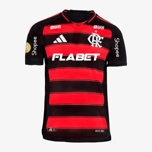Player Version Jersey Flamengo 2025/26 I with Sponsors + Patch Mundial [Slim Fit]