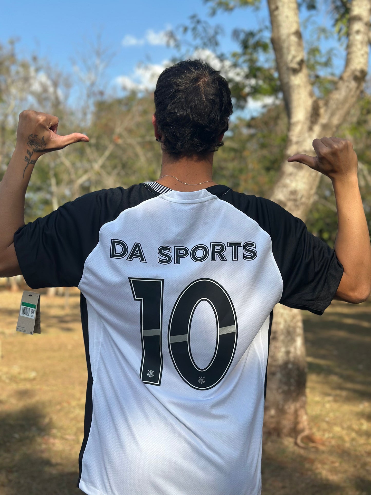 Nike Corinthians Home Jersey 2025 - Black and White - Men's