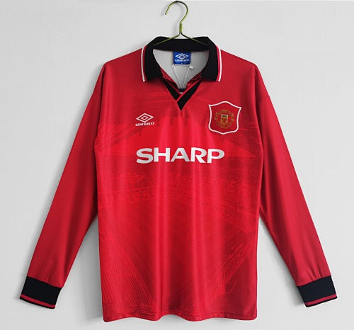 Mangas longas: Manchester United Retro 1994/96 Home