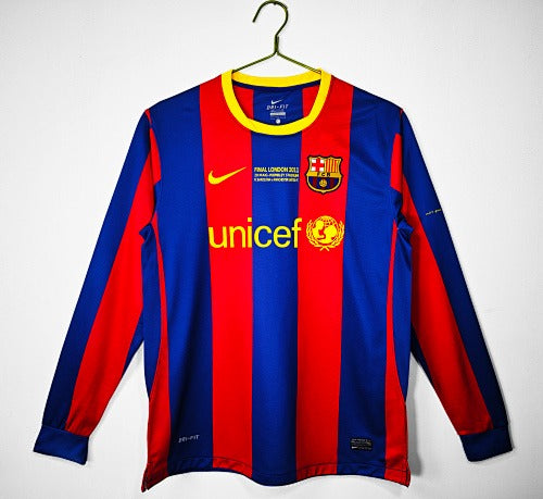 Mangas largas: Barcelona Retro 2010/11 Local