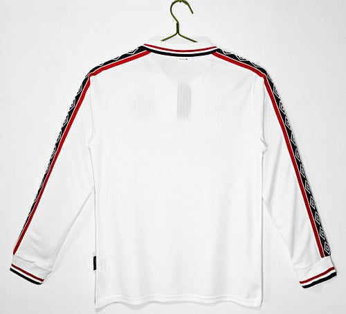 Mangas longas: Manchester United Branco Retro 1998/99