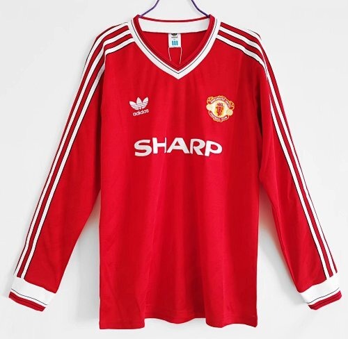 Long Sleeves: Manchester United Retro 1986/88 Home
