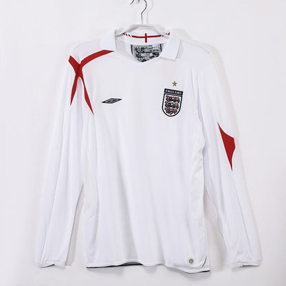 Long sleeves: England Retro 2006 Home