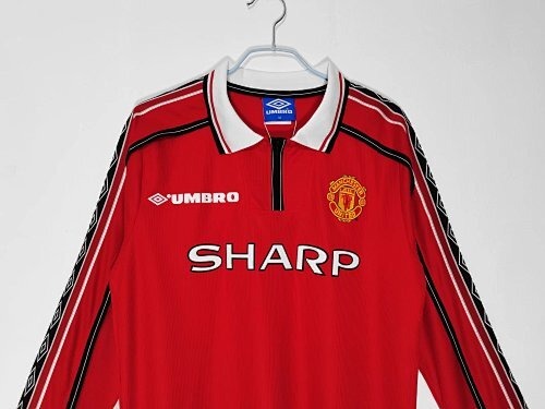 Long sleeve: Manchester United Retro 1998/99 Home