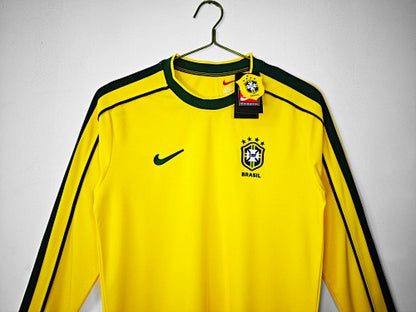 Long sleeves: Brazil Retro 1998 Home