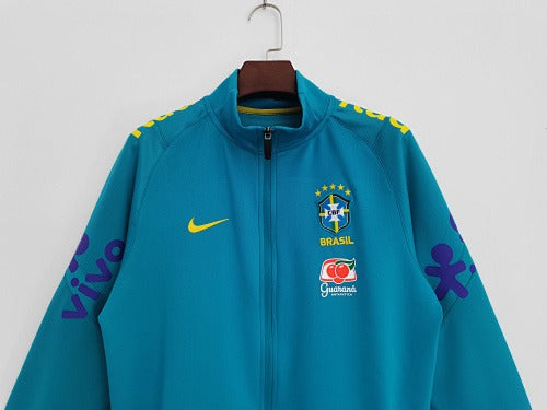 Brazil Lake Retro Blue Jacket 2022/23