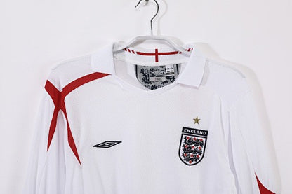 Long sleeves: England Retro 2006 Home