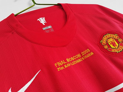 Long sleeve: Manchester United Champions League Retro 2007/08 Home