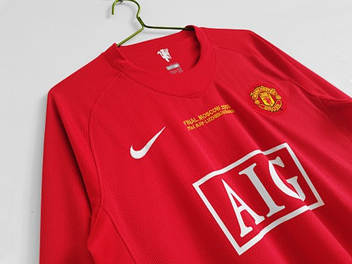 Long sleeve: Manchester United Champions League Retro 2007/08 Home