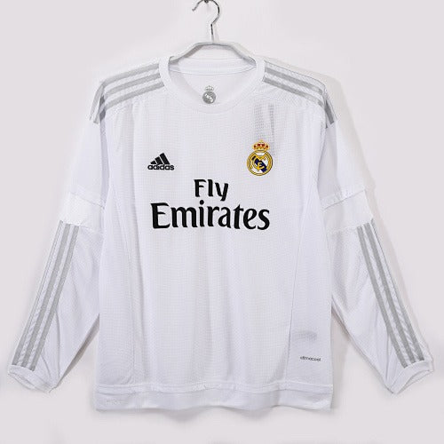 Mangas longas: Real Madrid Retro 2015/16 Home