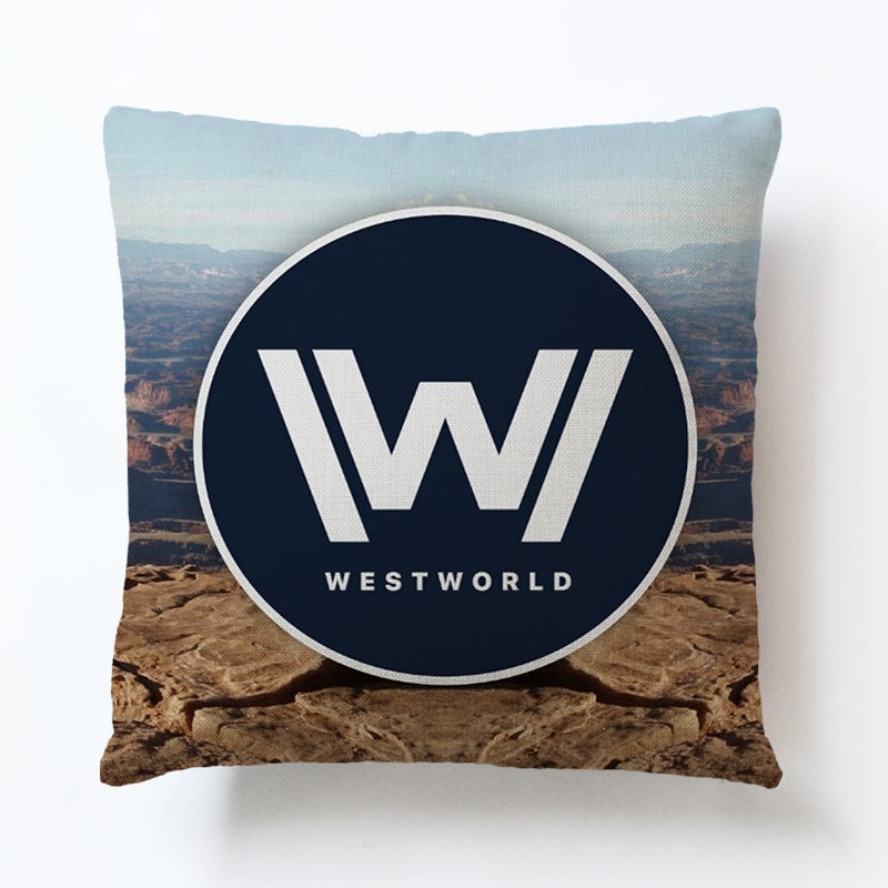 World European Football Cup Flag Club Decoration Living Room Sofa Cushion Linen Pillow Cover Sales