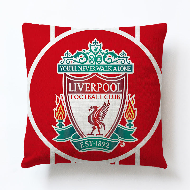 World European Football Cup Flag Club Decoration Living Room Sofa Cushion Linen Pillow Cover Sales
