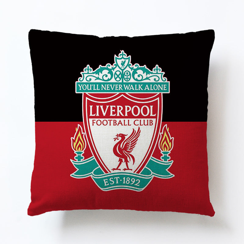 World European Football Cup Flag Club Decoration Living Room Sofa Cushion Linen Pillow Cover Sales