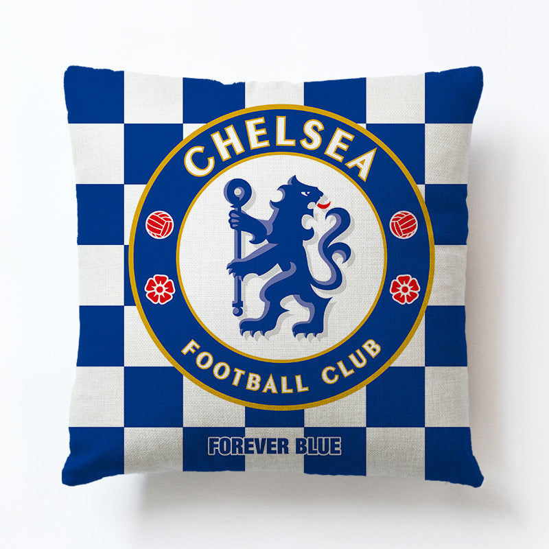 World European Football Cup Flag Club Decoration Living Room Sofa Cushion Linen Pillow Cover Sales