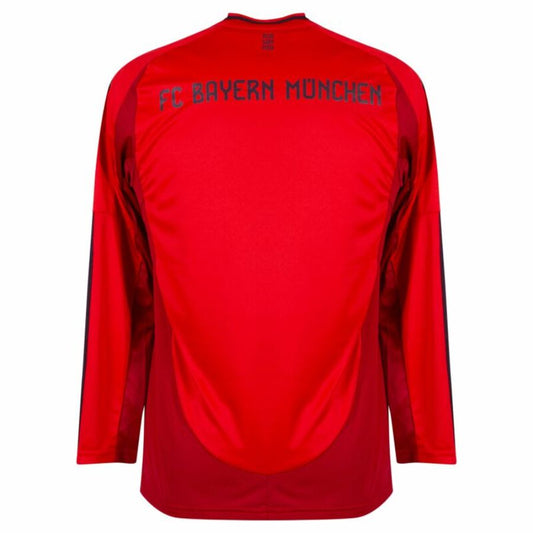 Bayern München Home Long Sleeve Fan Jersey 2024/25 Patches UCL UEFA Foundation (Official Printing)