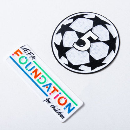 Barcelona Lamine Yamal 19 Home 2024/25 Patches UCL UEFA Foundation (Official Printing)