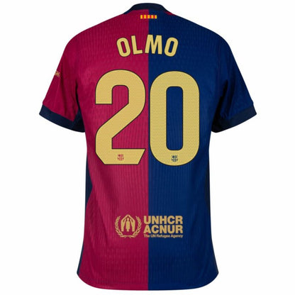 Barcelona Home 2024/25 Patches UCL UEFA Foundation (Official Printing)