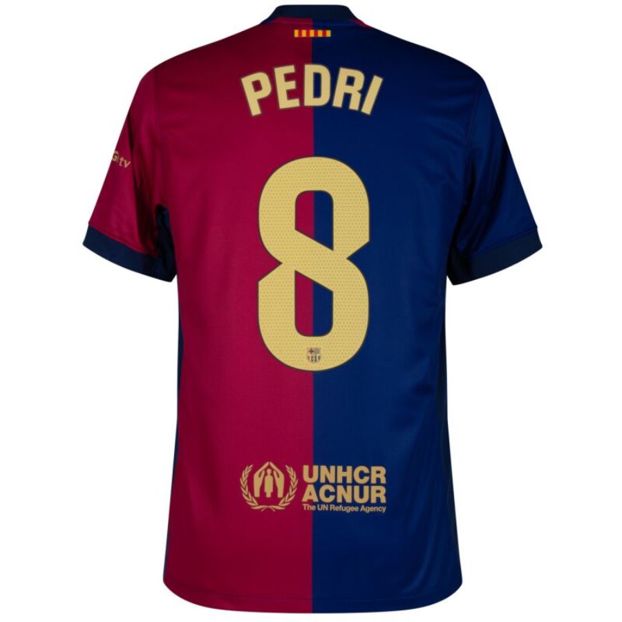 Barcelona Home 2024/25 Patches UCL UEFA Foundation (Official Printing)