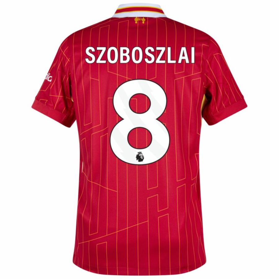 Liverpool Home 2024/25 Patches UCL UEFA Foundation (Official Printing)