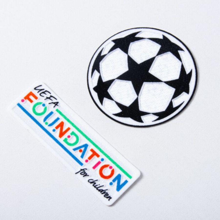 Dinamo Zagreb Home 2024/25 Patches UCL UEFA Foundation (Official Printing)