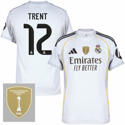 Real Madrid Home Bellingham 5 Fan Jersey 2025/26 FIFA Intercontinental Champions Patch