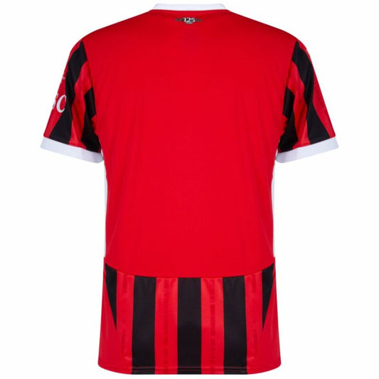 AC Milan Home Fan Jersey 2024/25 Patches UCL UEFA Foundation (Official Printing)