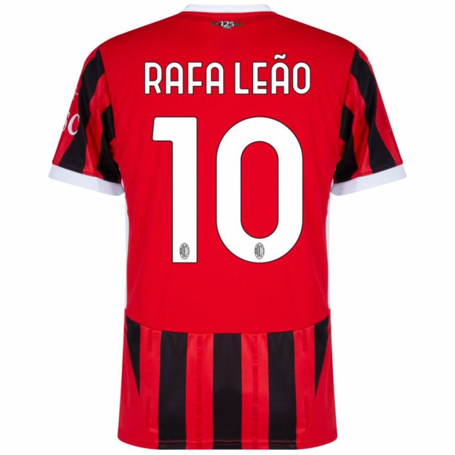 AC Milan Home Fan Jersey 2024/25 Patches UCL UEFA Foundation (Official Printing)