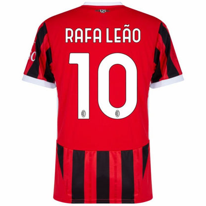 AC Milan Home Fan Jersey 2024/25 Patches UCL UEFA Foundation (Official Printing)