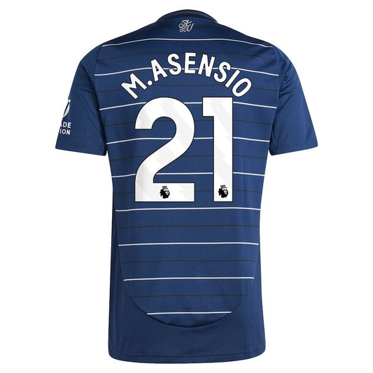 Aston Villa Marco Asensio 21 Third Fan Jersey 2024/25 Patches UCL UEFA Foundation (Official Printing)