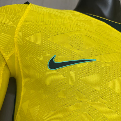 Brazil 2026 Home Player Version Long-Sleeve Jersey [Slim Fit]