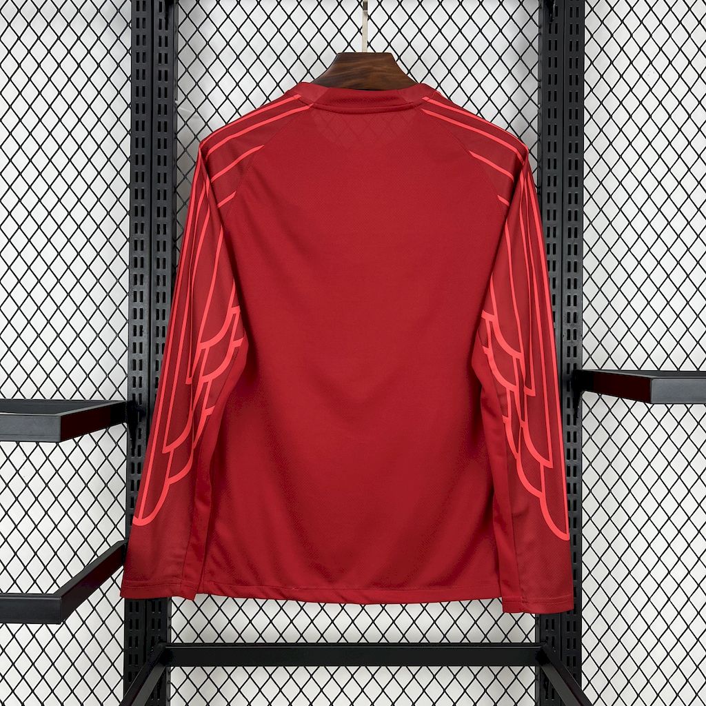 Paris Saint-Germain 2025/26 Red goalkeeper Long Sleeve Jersey