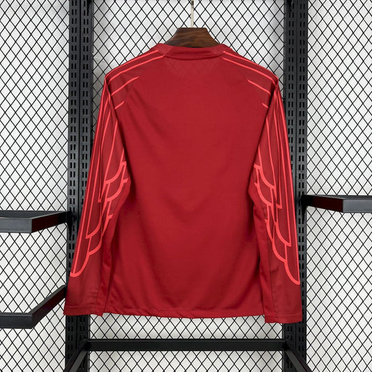 Paris Saint-Germain 2025/26 Red goalkeeper Long Sleeve Jersey