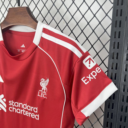 Liverpool  2025/26 Home Kids Kit
