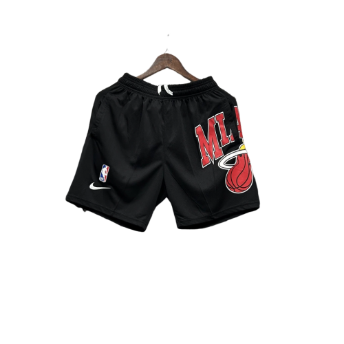 Shorts NBA Miami Heat 23/24 Casual - - Red - White - Black