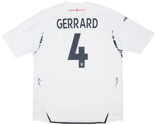2007-09 England Home Shirt Gerrard #4
