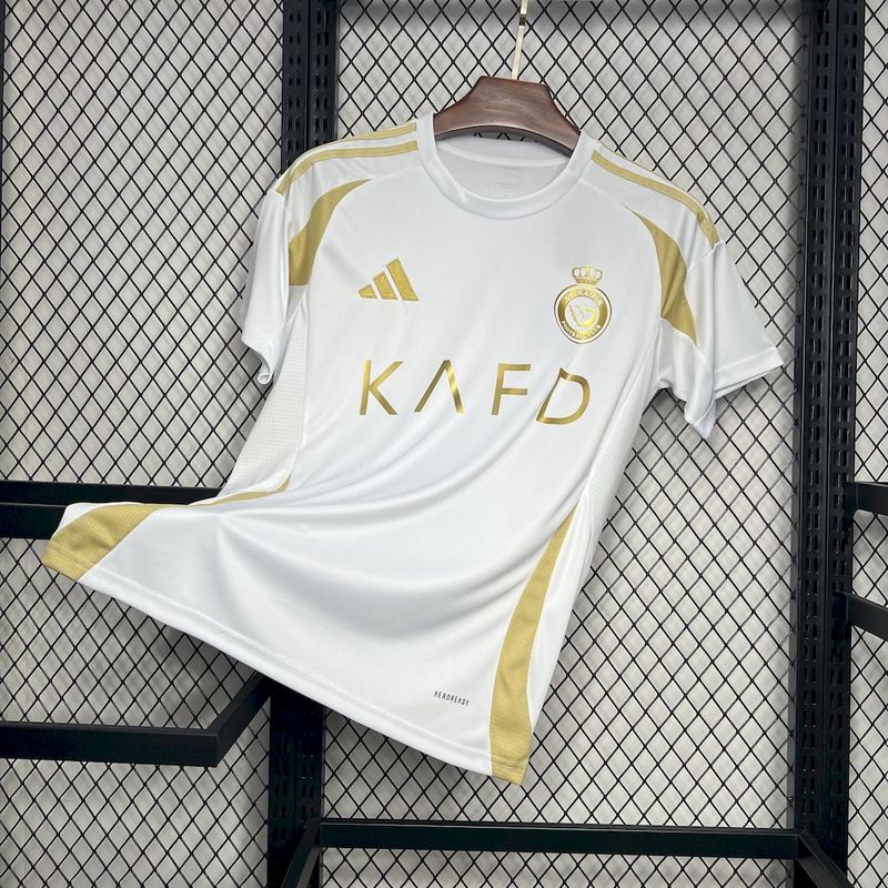Camisa Al - Nassr III 24/25 Torcedor Masculina - Branco e Dourado - DA Sports Oficial