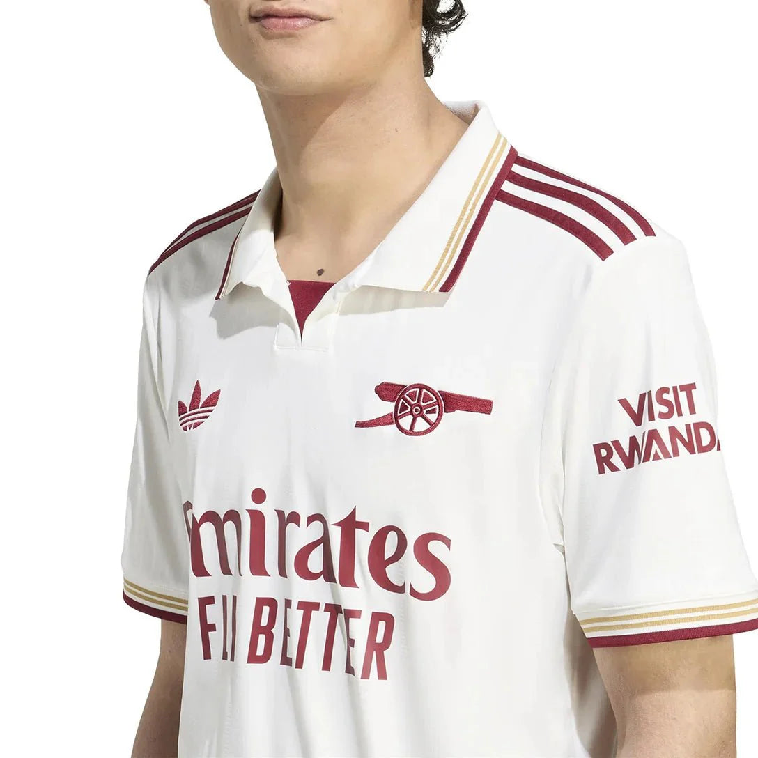 Camisa Arsenal Third 2025/26 Torcedor Adidas Masculino - Branco - DA Sports Oficial