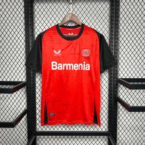 Camiseta local del Bayer Leverkusen 24/25 - Rojo y negro