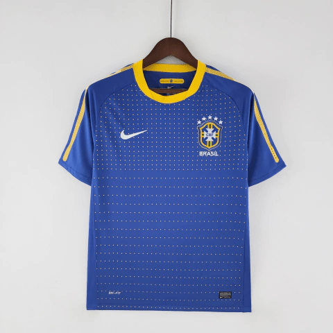 Camisa Brasil II 2010 - Masculino Retrô - Azul - DA Sports Oficial