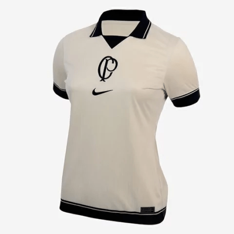 Camisa Corinthians 23/24 - Bege - (Feminina) - DA Sports Oficial